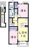 クライネス　ドルフ 2LDKの間取り