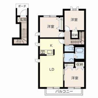 間取図 メゾン福渡Ａ