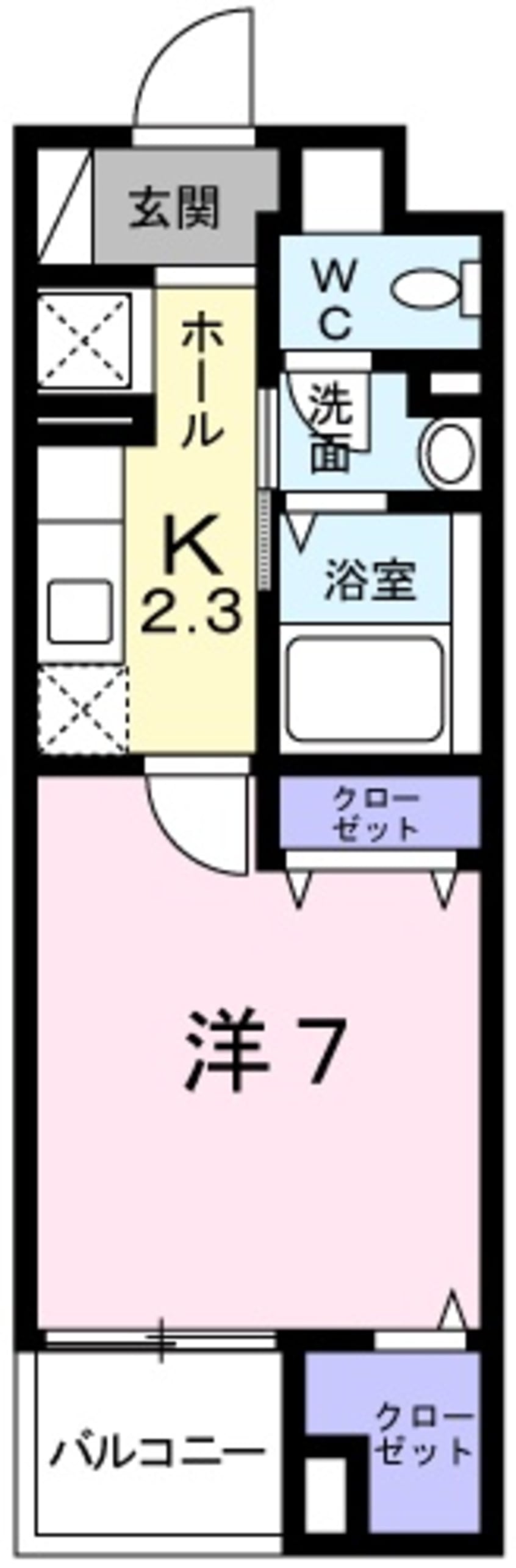間取図 Ａｍｅｎｉｔｙ　Ｗｅｓｔ