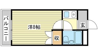 間取図 カレッジ北八代