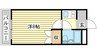 カレッジ北八代 1Kの間取り