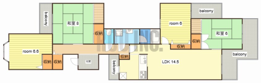 間取図 藤和ライブタウン新在家　3番館