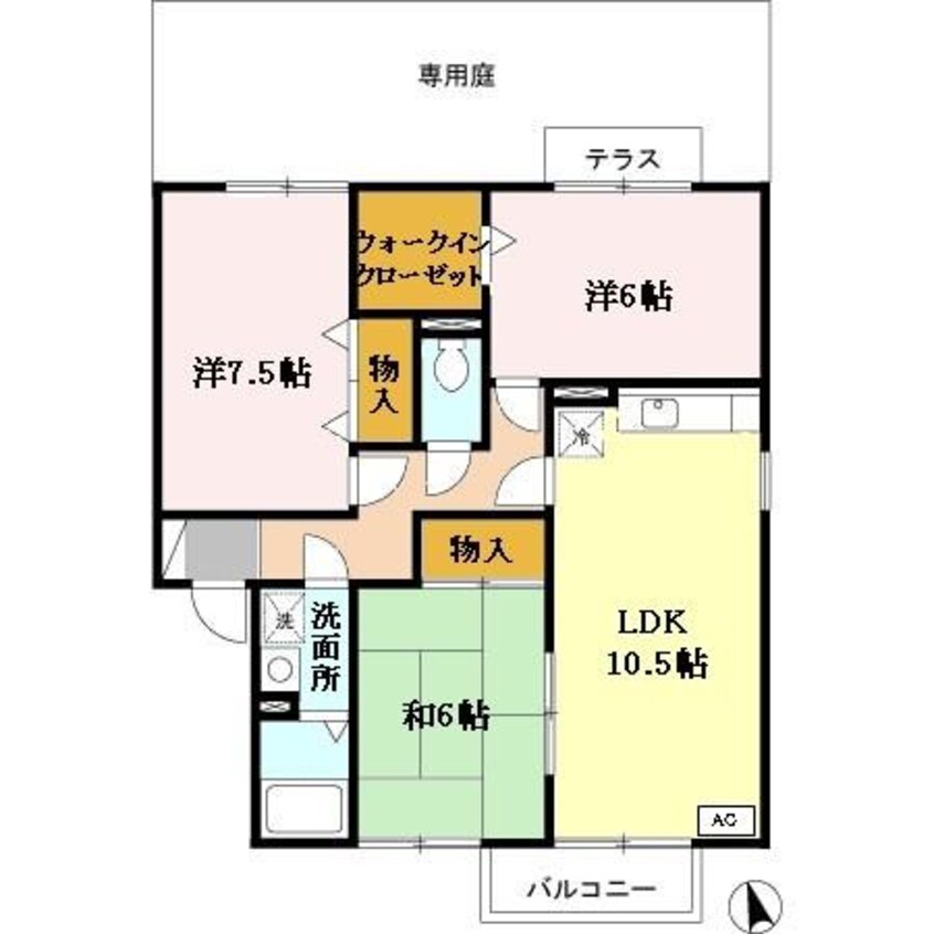 間取図 サンオリーブ御崎　A