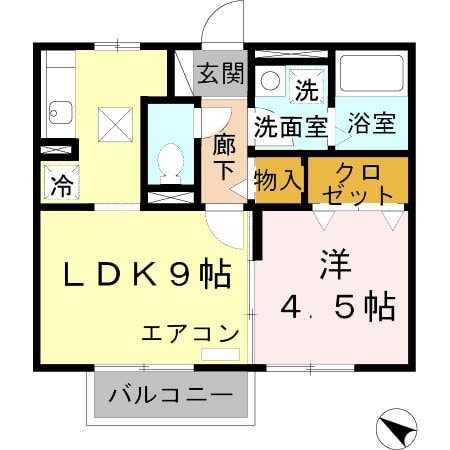 間取り図 モナリエＡ