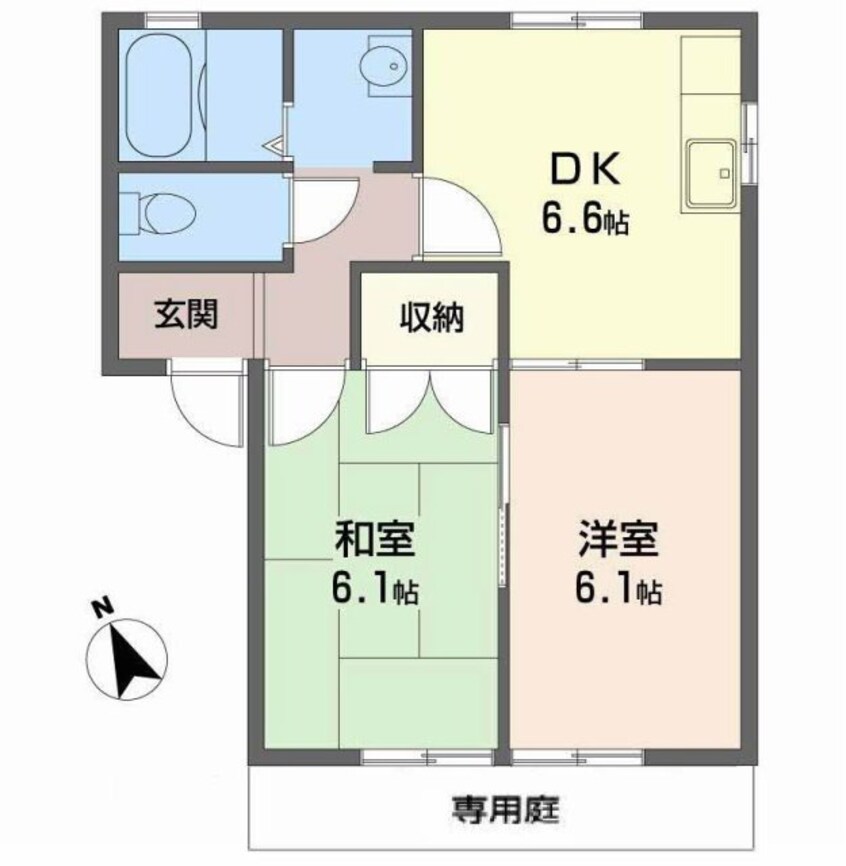 間取図 フレグランス竹ヶ端