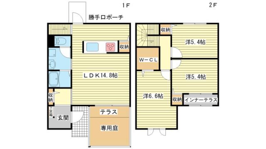 間取図 フルール・ド・スリジェ