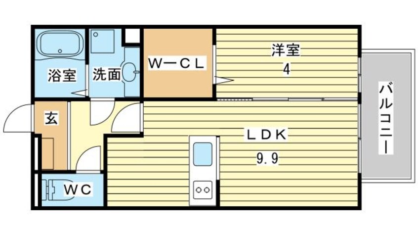 間取図 プレベール　B棟