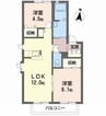 ディアス柿の木 2LDKの間取り