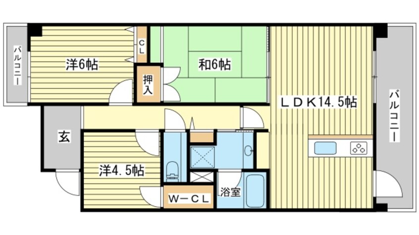 間取図 アゴラオーキッド富永