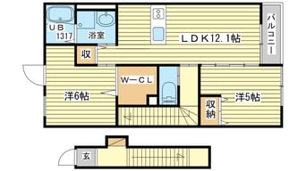 間取図 ヴェルジュール佐土