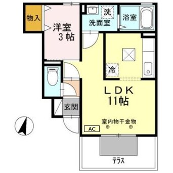 間取図 ドミールブラシェ北天満