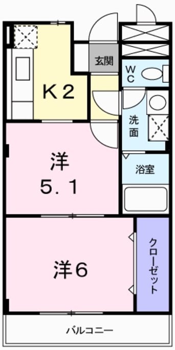 間取図 ホープ大野