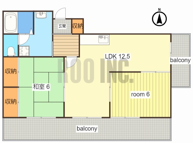 間取り図 コーポ青山Ⅱ