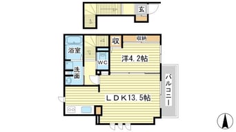 間取図 シャーメゾン恵美酒