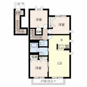 間取図 メゾン福渡Ｂ