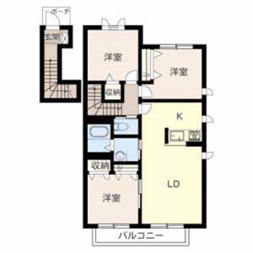 間取図 メゾン福渡Ｂ