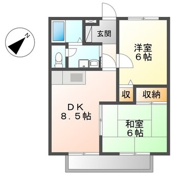 間取図 ハイツサンシティー保城