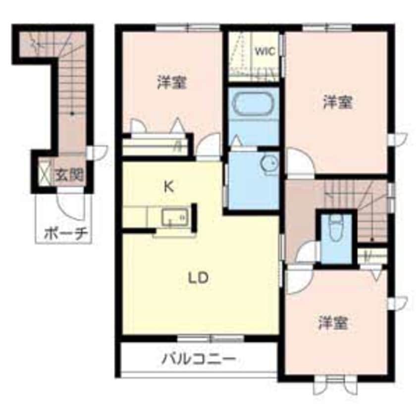 間取図 シャーメゾン加生