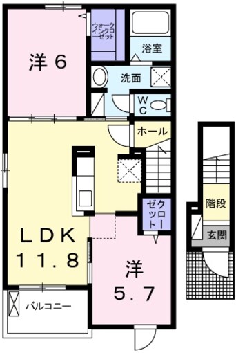 間取図 グラース・アンジュＧ