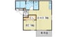 ルミエール神屋町 1DKの間取り
