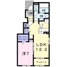 サンティアラ 1LDKの間取り