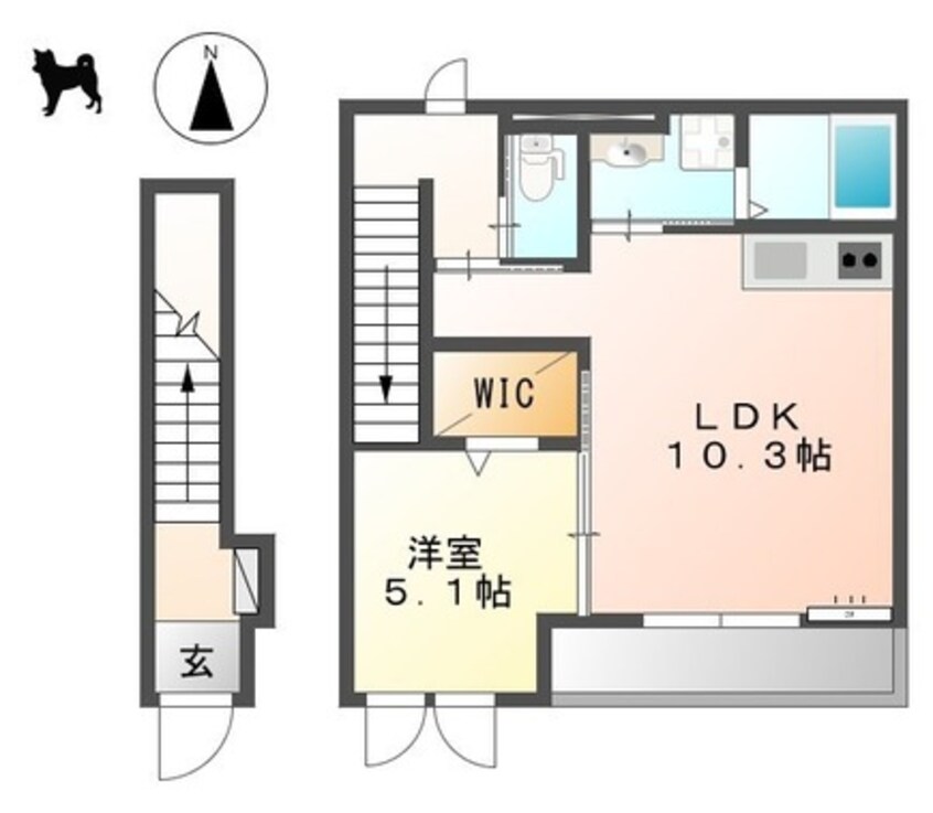 間取図 ヴェルドールＡ