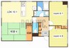 プレステージ姫路Ⅴ 3LDKの間取り