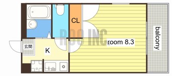 間取図 MISTRAL下手野