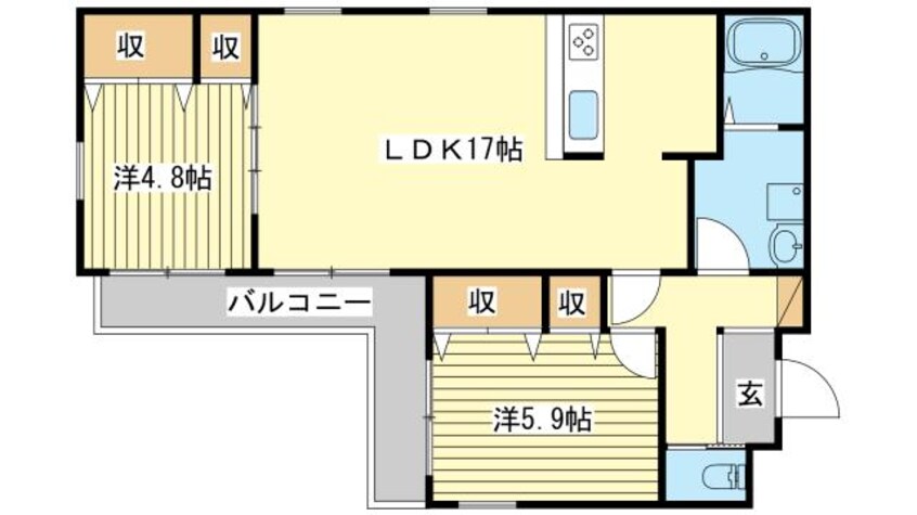 間取図 メゾン　コンフォール