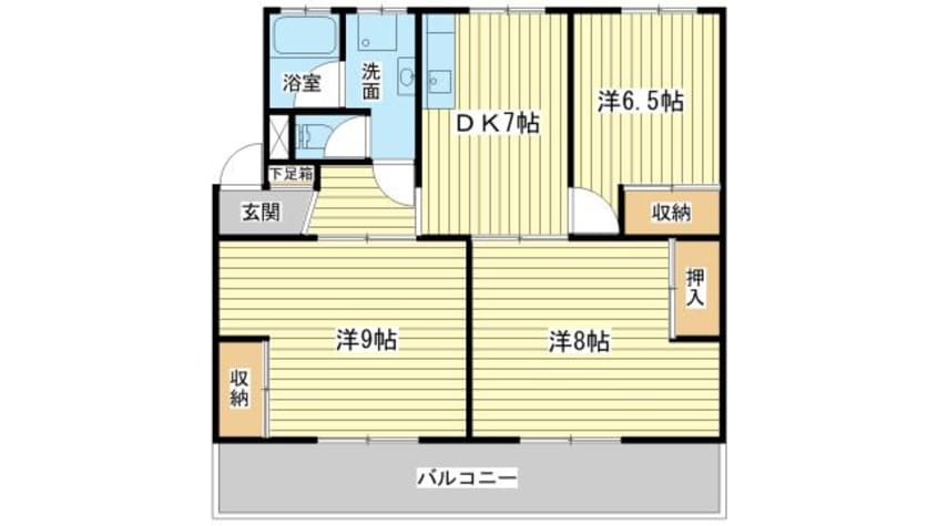 間取図 インタービレッジ東山