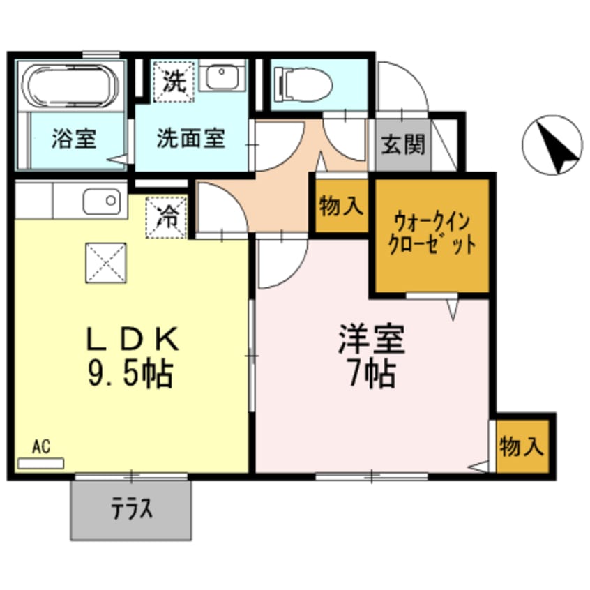 間取図 リバーハイツ東堀