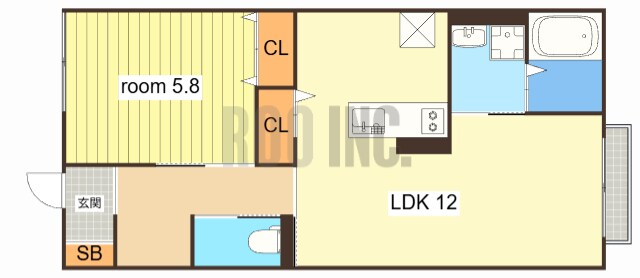 間取り図 Suzu Bellecourt