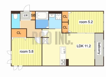 間取図 Suzu Bellecourt