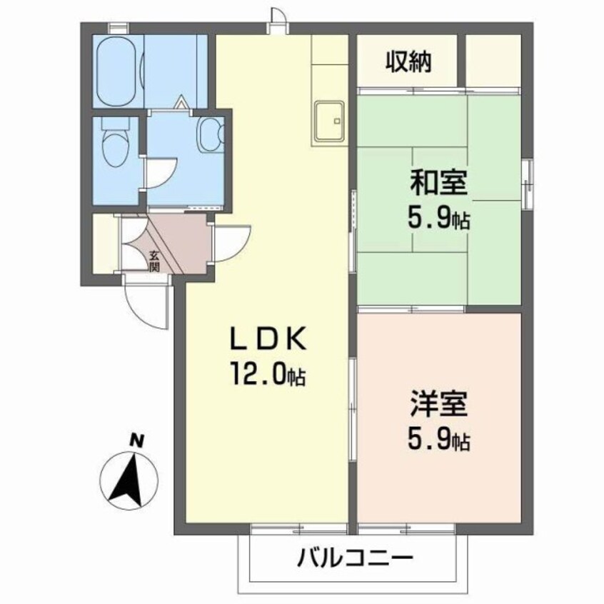 間取図 フレグランス坂上