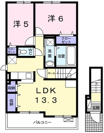 間取図 フェリア赤穂