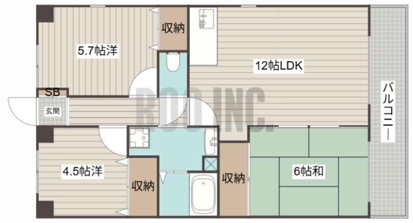 間取図 ハピネス北条