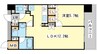 サクラメント駅南大路 1LDKの間取り