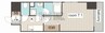 VILLA・SERENO姫路 1Kの間取り