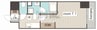 VILLA・SERENO姫路 1Kの間取り