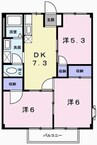 玲巧－ハイツ１ 3DKの間取り