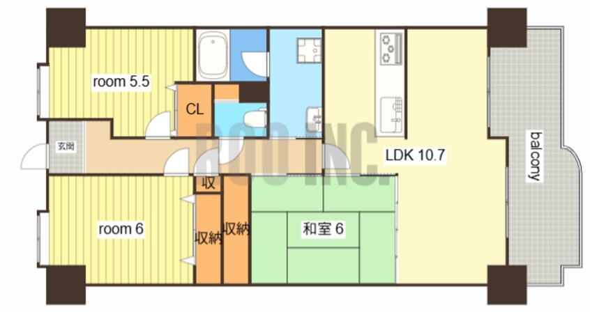 間取図 サンパティック的形