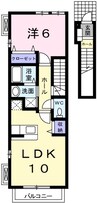 アンフィニ・Ｓ 1LDKの間取り