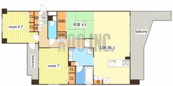 間取図 アルファステイツ田寺