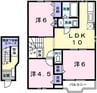 ＮＫヒルズ２ 3LDKの間取り