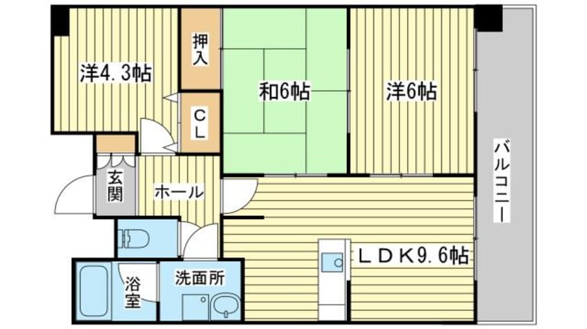 間取図 朝日プラザ姫路城南サバーブ