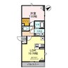 D-Place西飾磨　Abelia 1LDKの間取り