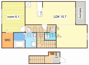 間取図 ロイヤル・シャトー・M