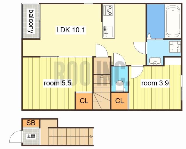 間取り図 Rin bloom（リン・ブルーム）