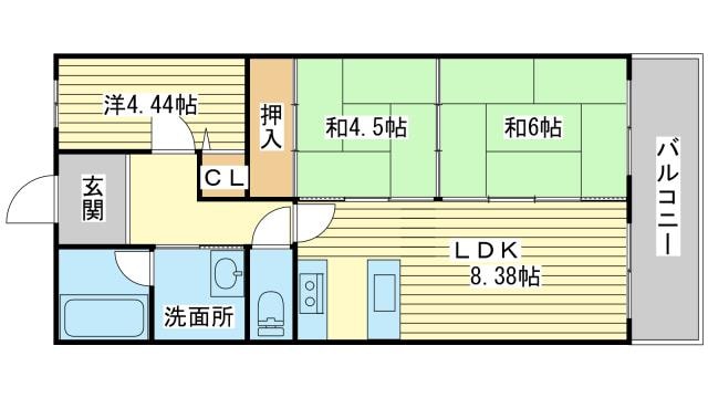 間取り図 ユニライフ姫路白浜の宮
