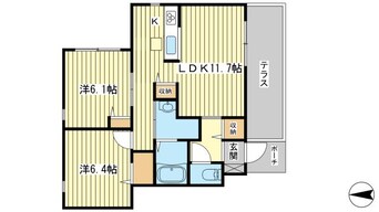 間取図 ロンド・ヴィル・ウエスト